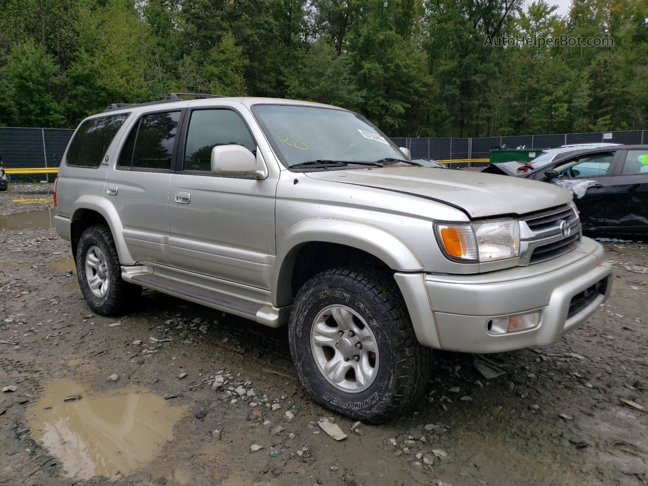 2002 Toyota 4runner Limited Silver vin: JT3HN87R120377841