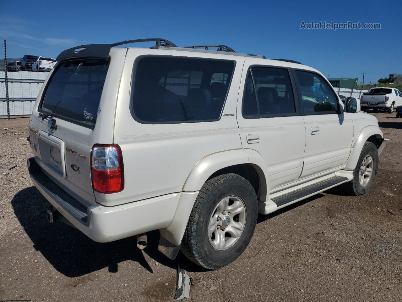 2002 Toyota 4runner Limited White vin: JT3HN87R629061945