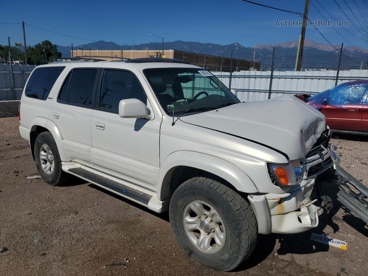 2002 Toyota 4runner Limited White vin: JT3HN87R629061945