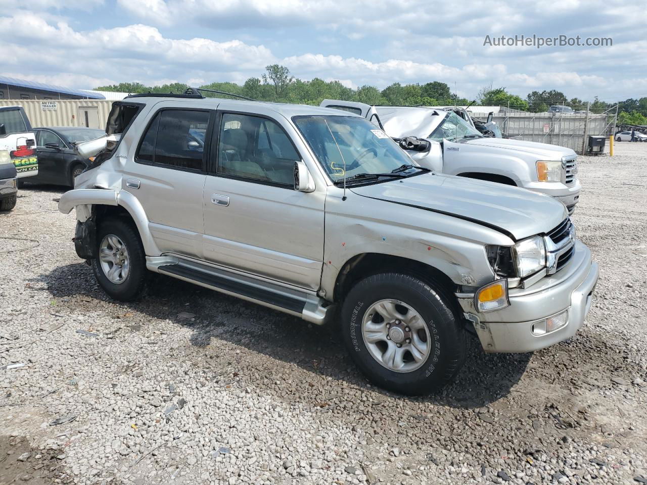 2002 Toyota 4runner Limited Silver vin: JT3HN87R629064313