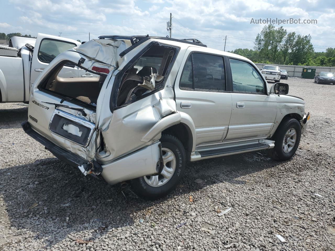 2002 Toyota 4runner Limited Silver vin: JT3HN87R629064313