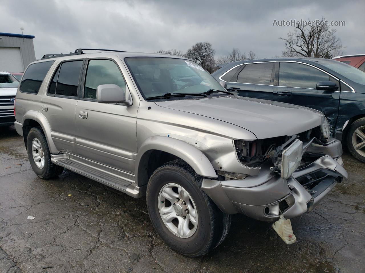 2002 Toyota 4runner Limited Silver vin: JT3HN87R820361622