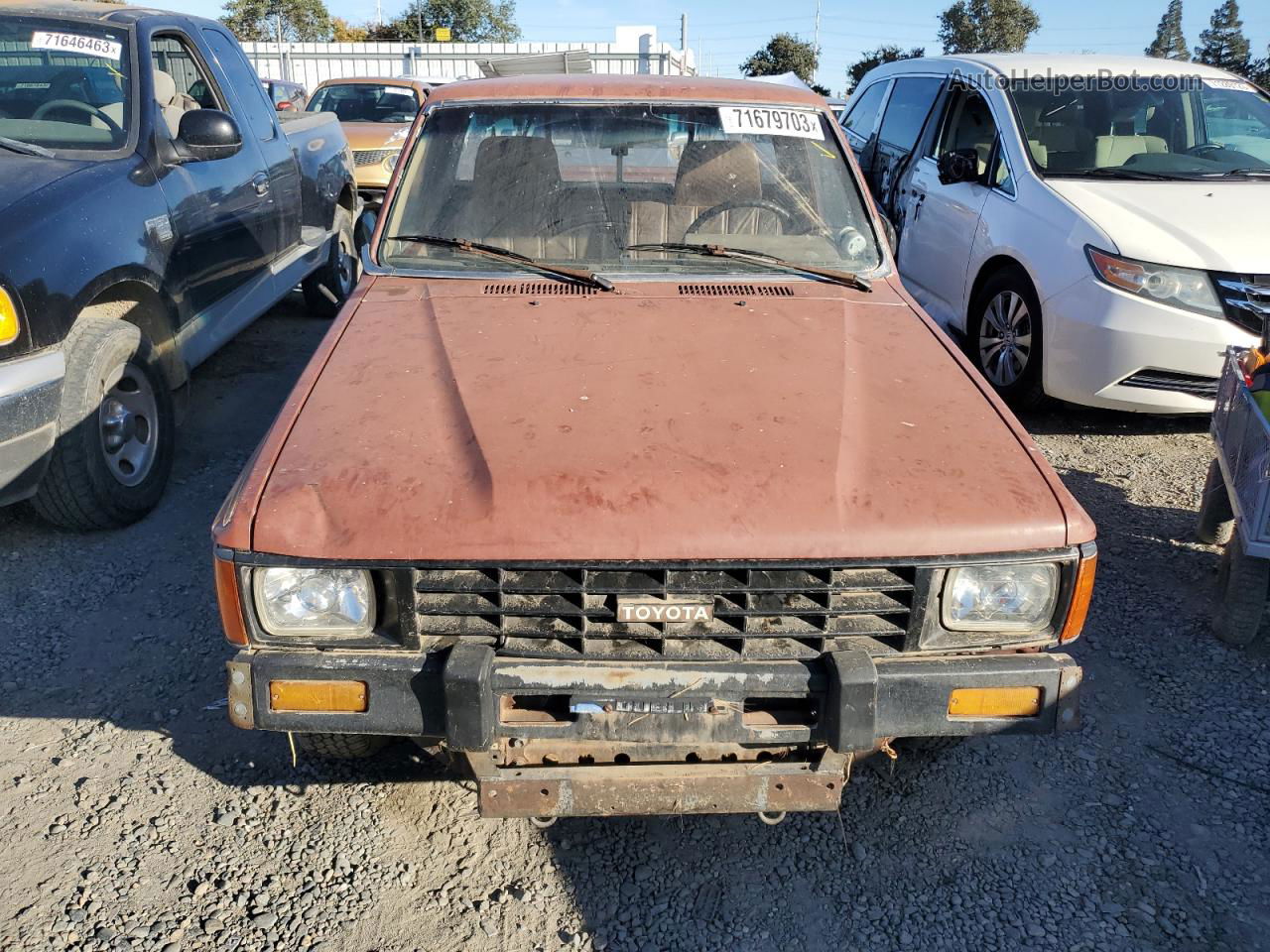 1985 Toyota Pickup 1 Ton Long Bed Rn55 Brown vin: JT4RN55E8F0148691