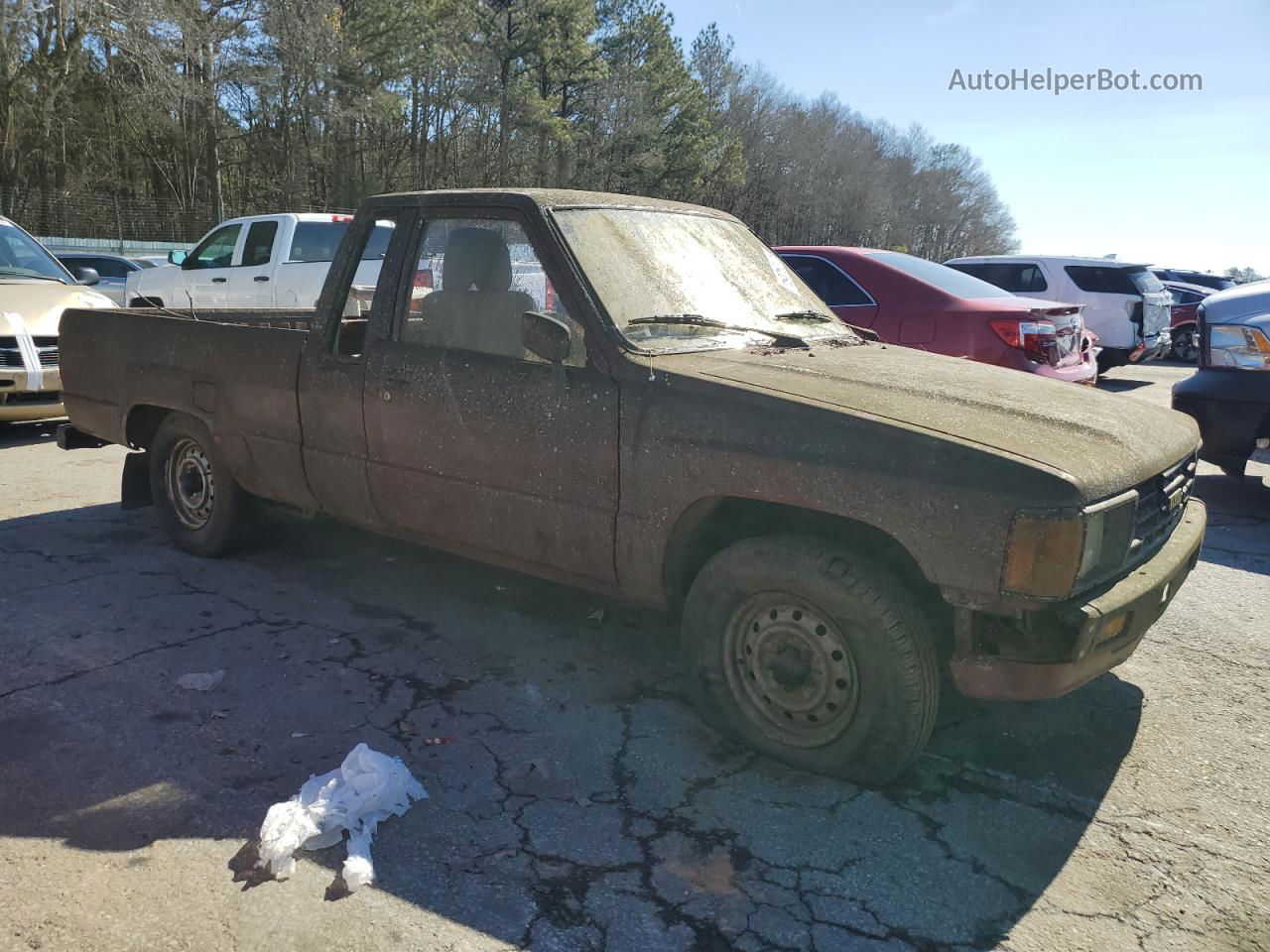 1985 Toyota Pickup Xtracab Rn56 Dlx Maroon vin: JT4RN56D6F0091476