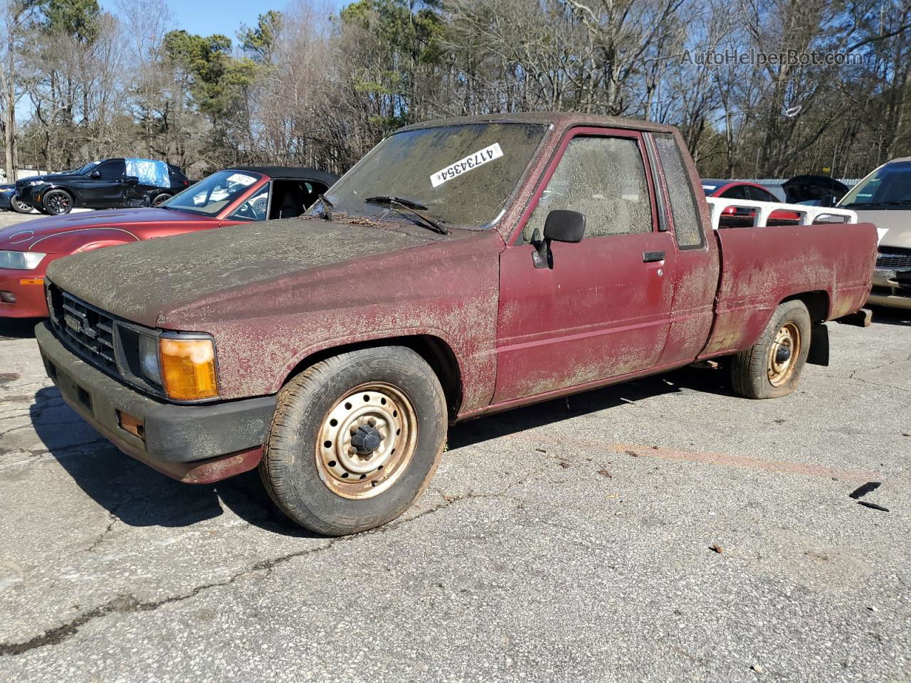 1985 Toyota Pickup Xtracab Rn56 Dlx Maroon vin: JT4RN56D6F0091476