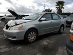 2003 Toyota Corolla Ce Silver vin: JTDBR32E030033707