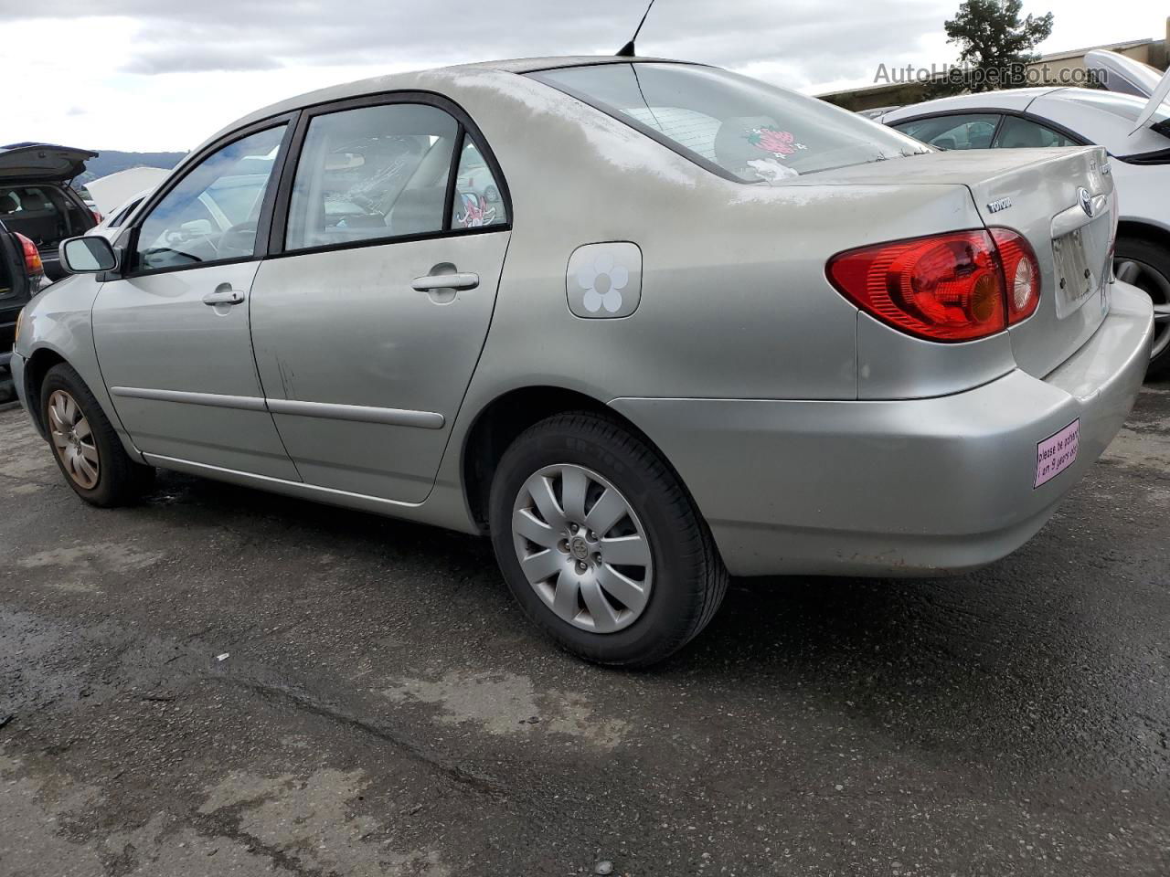 2003 Toyota Corolla Ce Silver vin: JTDBR32E030033707