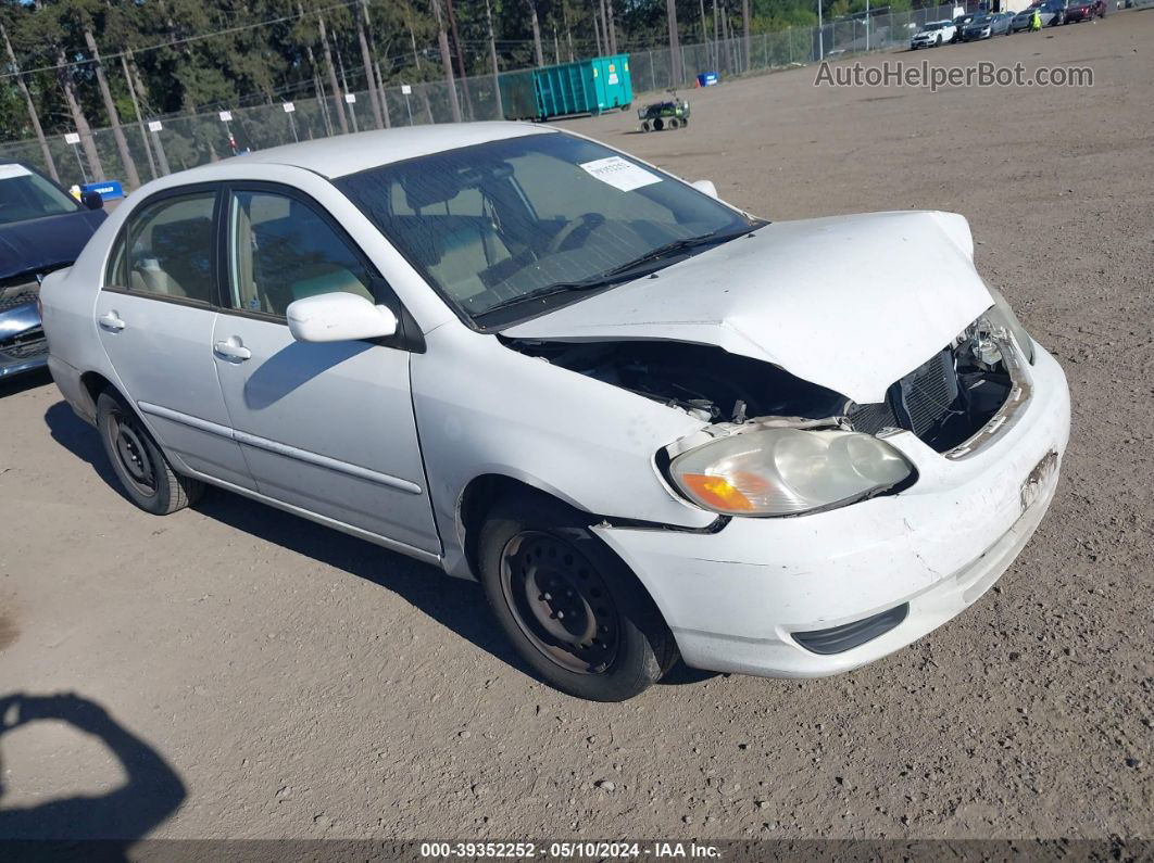 2003 Toyota Corolla Le White vin: JTDBR32E030038745