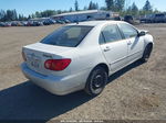 2003 Toyota Corolla Le White vin: JTDBR32E030038745