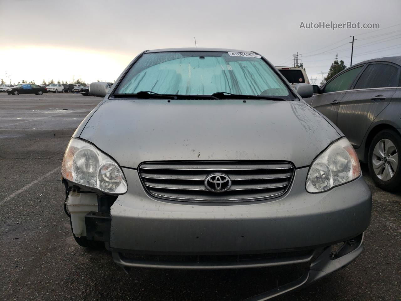 2003 Toyota Corolla Ce Silver vin: JTDBR32E032005216