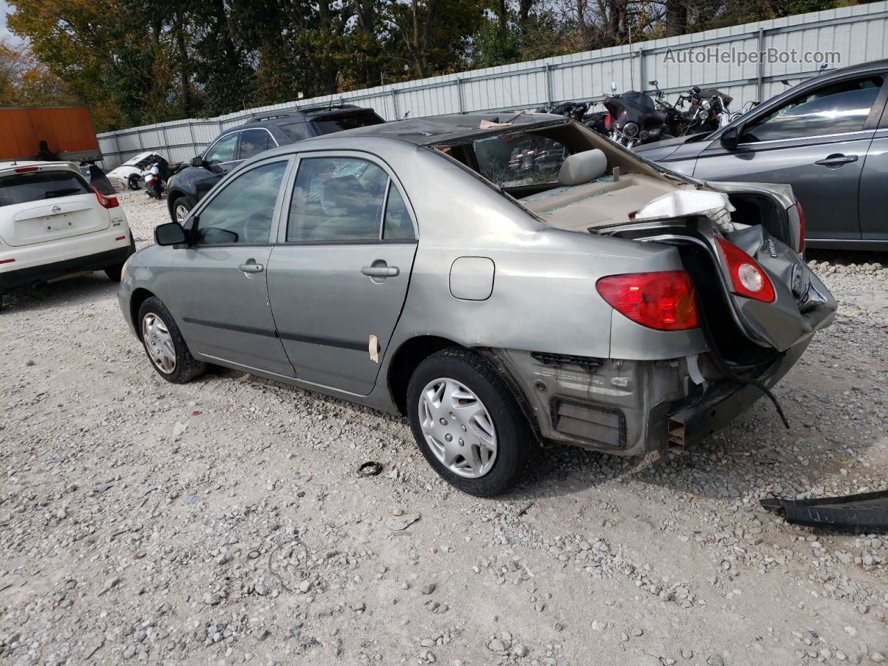 2003 Toyota Corolla Ce Silver vin: JTDBR32E032008486