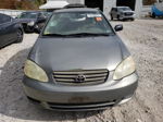 2003 Toyota Corolla Ce Silver vin: JTDBR32E032008486