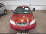 2003 Toyota Corolla Ce Red vin: JTDBR32E032012506