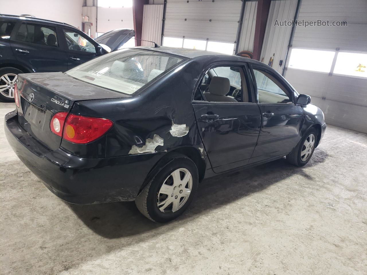 2004 Toyota Corolla Ce Black vin: JTDBR32E040051707