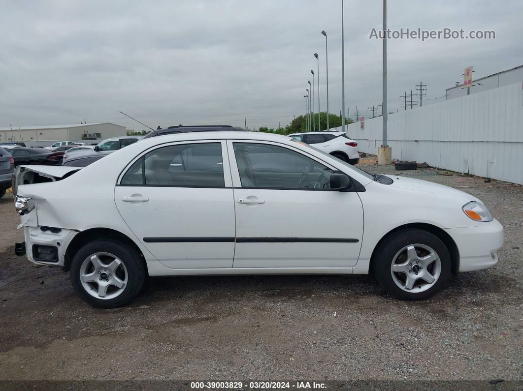 2004 Toyota Corolla Ce White vin: JTDBR32E042025872