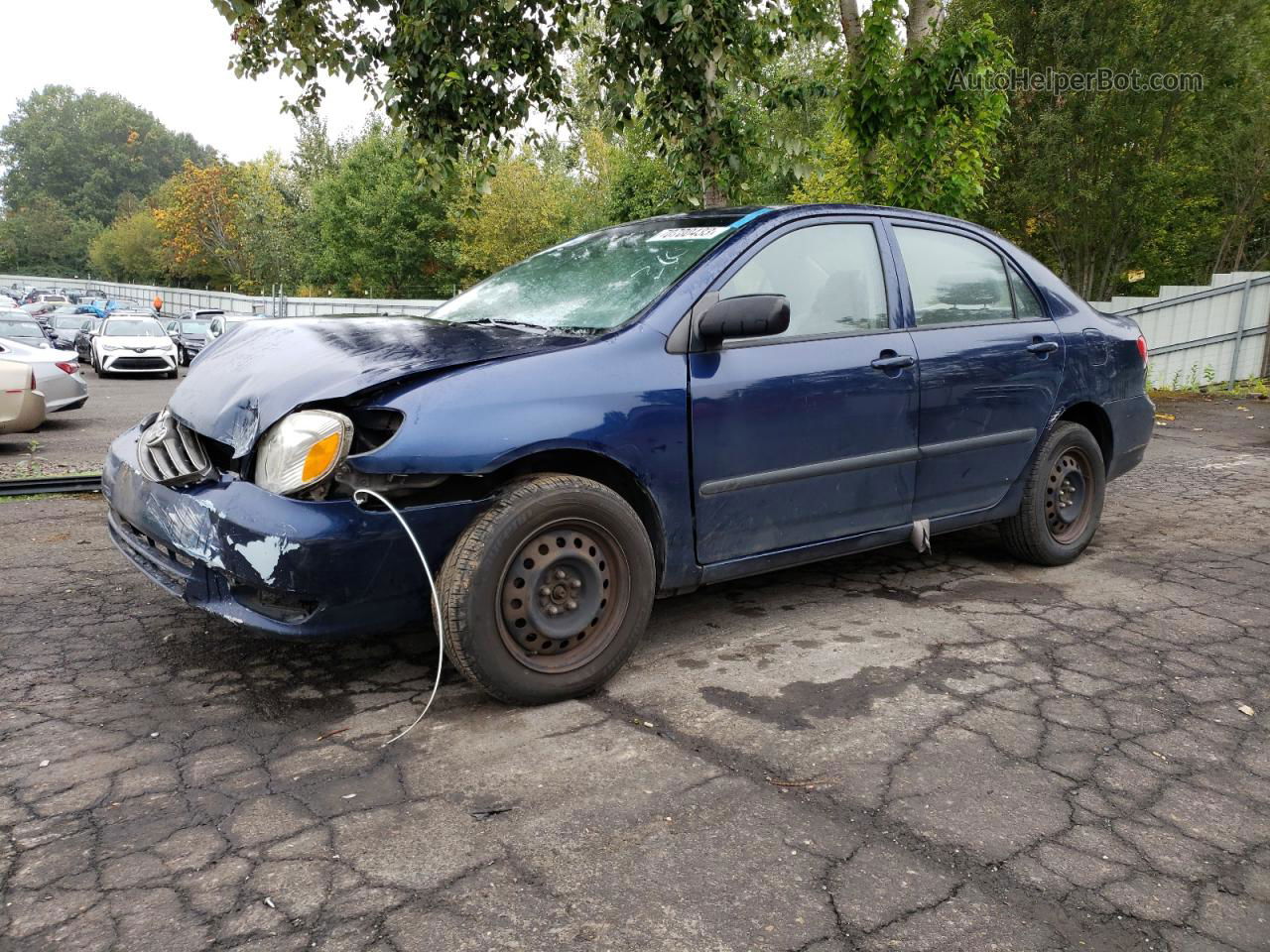 2004 Toyota Corolla Ce Синий vin: JTDBR32E042027802