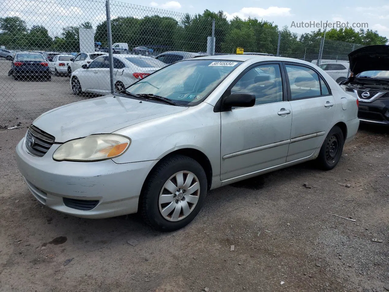 2004 Toyota Corolla Ce Серебряный vin: JTDBR32E042039920