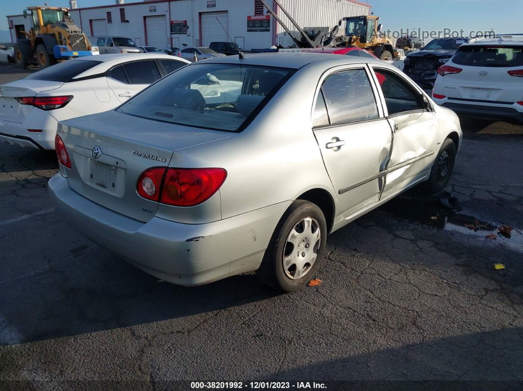 2004 Toyota Corolla Le Silver vin: JTDBR32E042041490