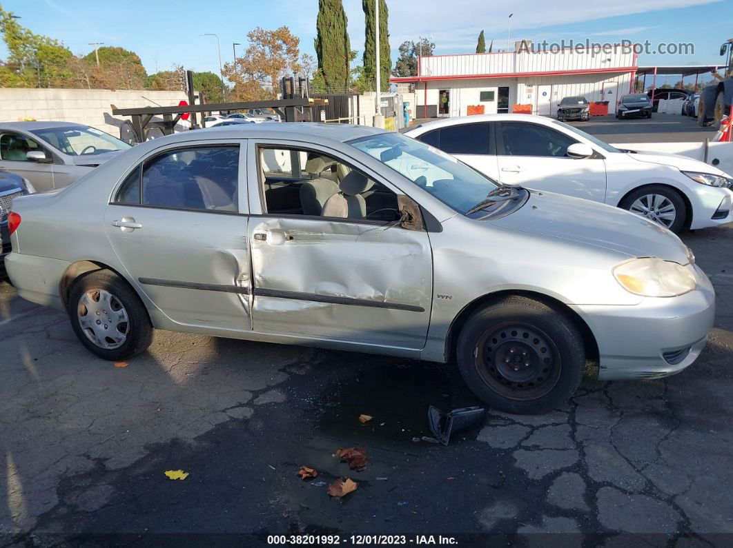 2004 Toyota Corolla Le Silver vin: JTDBR32E042041490