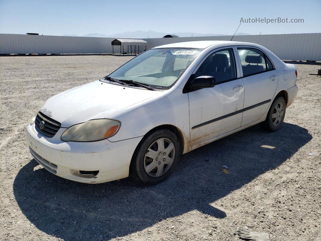 2004 Toyota Corolla Ce Белый vin: JTDBR32E042044776