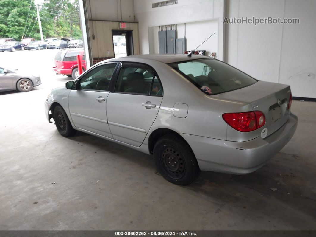 2005 Toyota Corolla Le Silver vin: JTDBR32E052067492