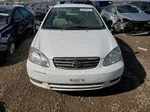 2003 Toyota Corolla Ce White vin: JTDBR32E130004653