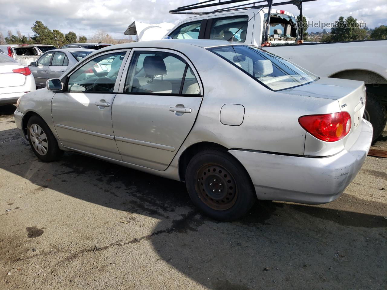 2003 Toyota Corolla Ce Silver vin: JTDBR32E130037457