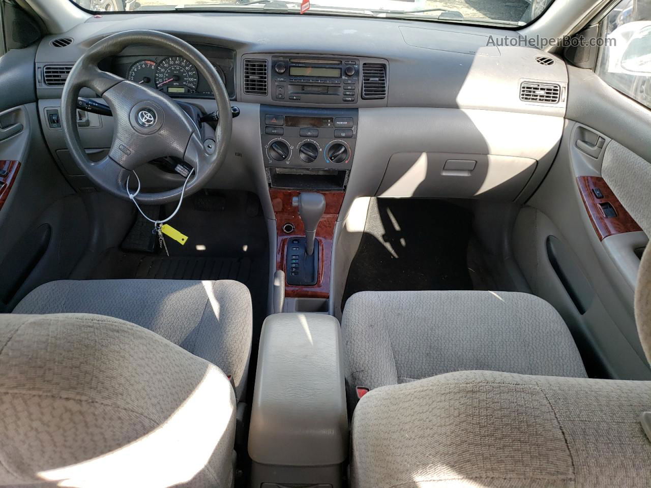 2003 Toyota Corolla Ce Silver vin: JTDBR32E130037457