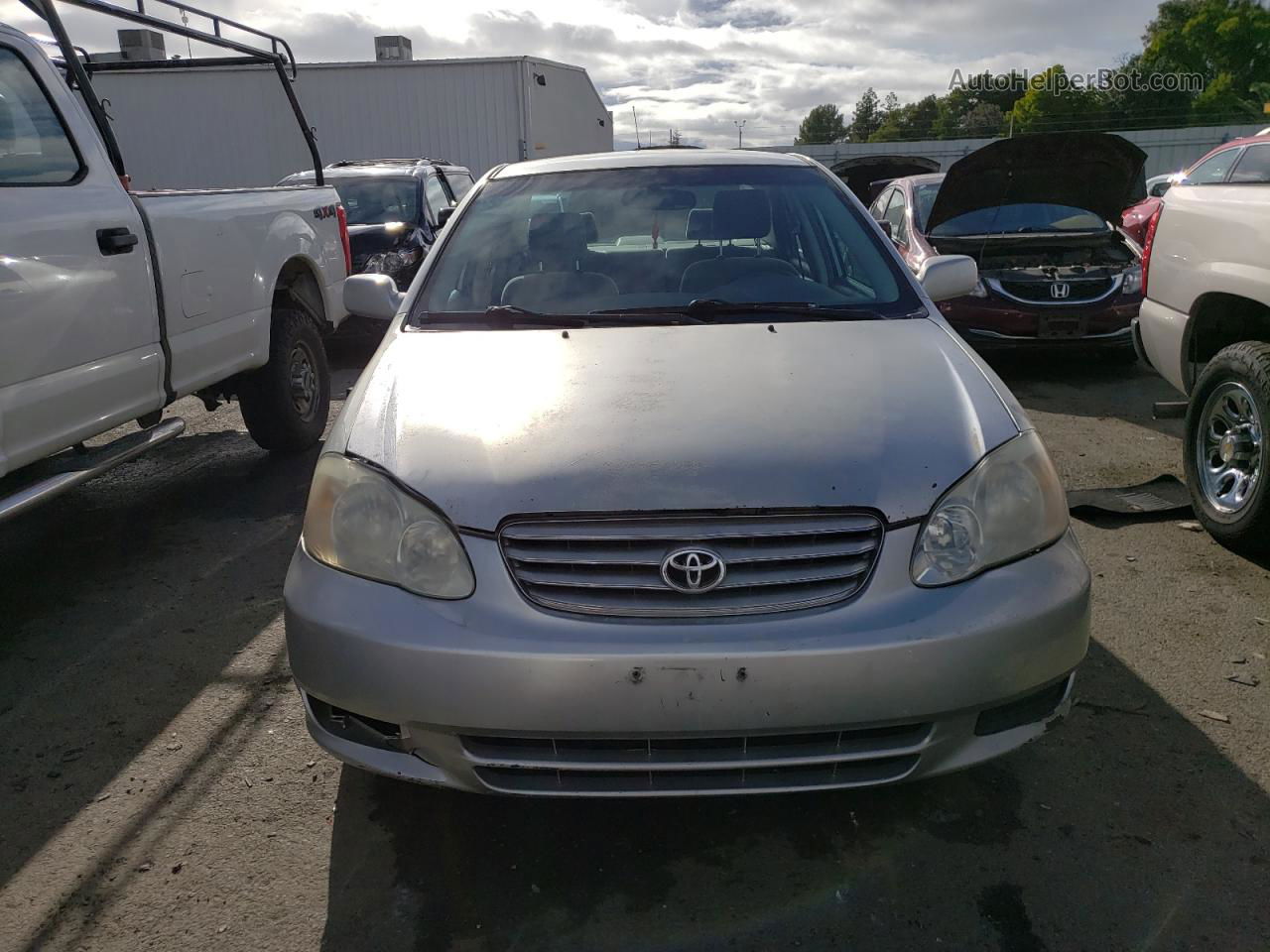 2003 Toyota Corolla Ce Silver vin: JTDBR32E130037457