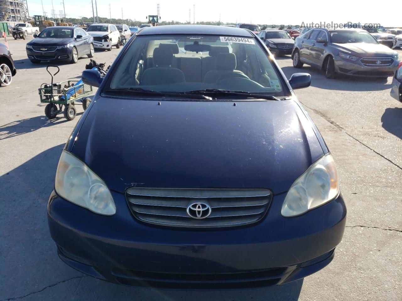 2004 Toyota Corolla Ce Blue vin: JTDBR32E140052378