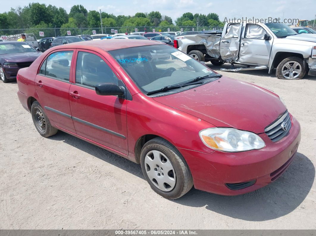 2004 Toyota Corolla Ce Orange vin: JTDBR32E142025623