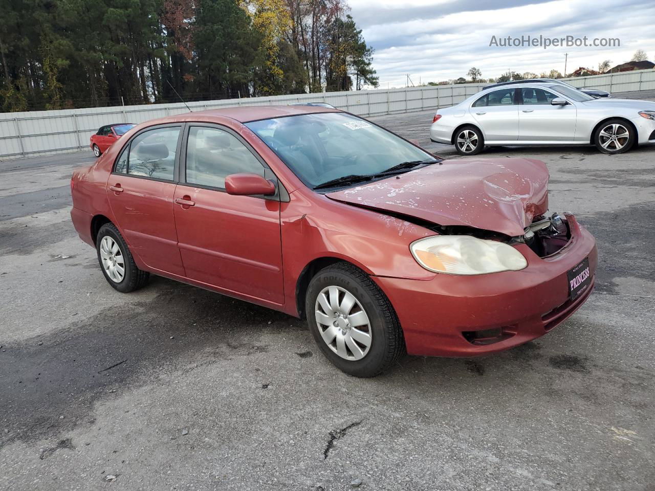 2004 Toyota Corolla Ce Красный vin: JTDBR32E142037710