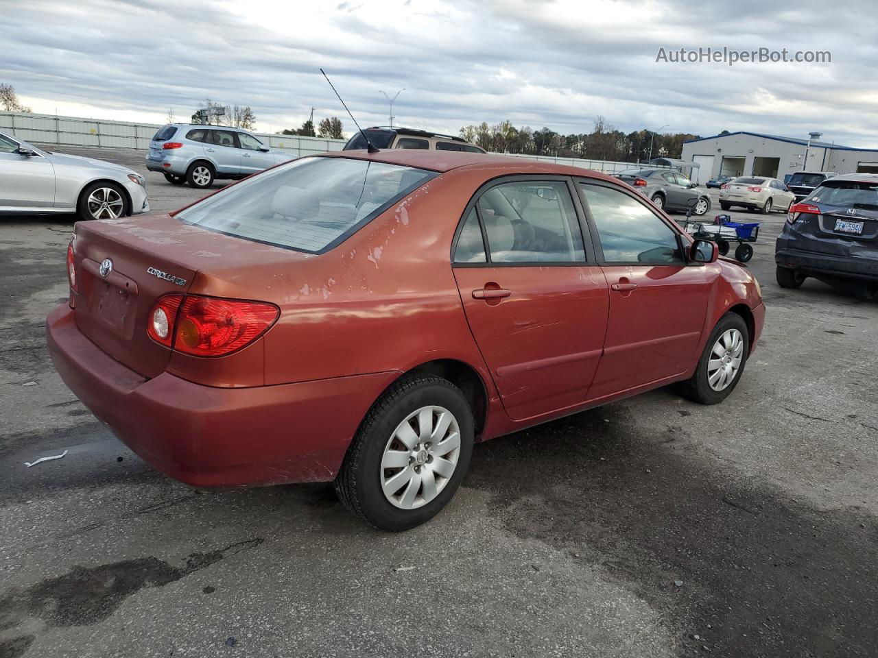 2004 Toyota Corolla Ce Красный vin: JTDBR32E142037710