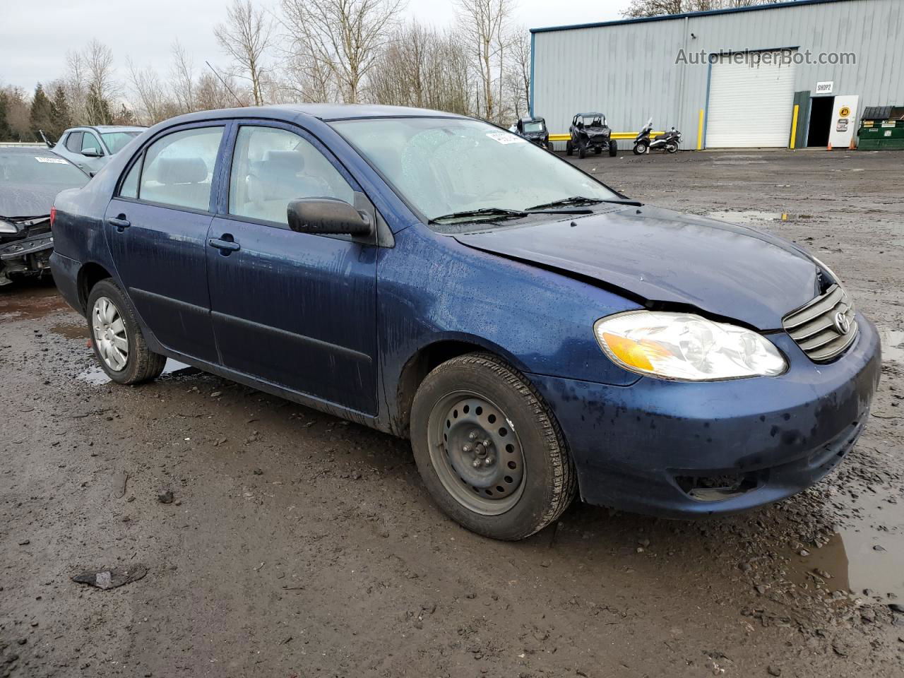 2004 Toyota Corolla Ce Blue vin: JTDBR32E142038176