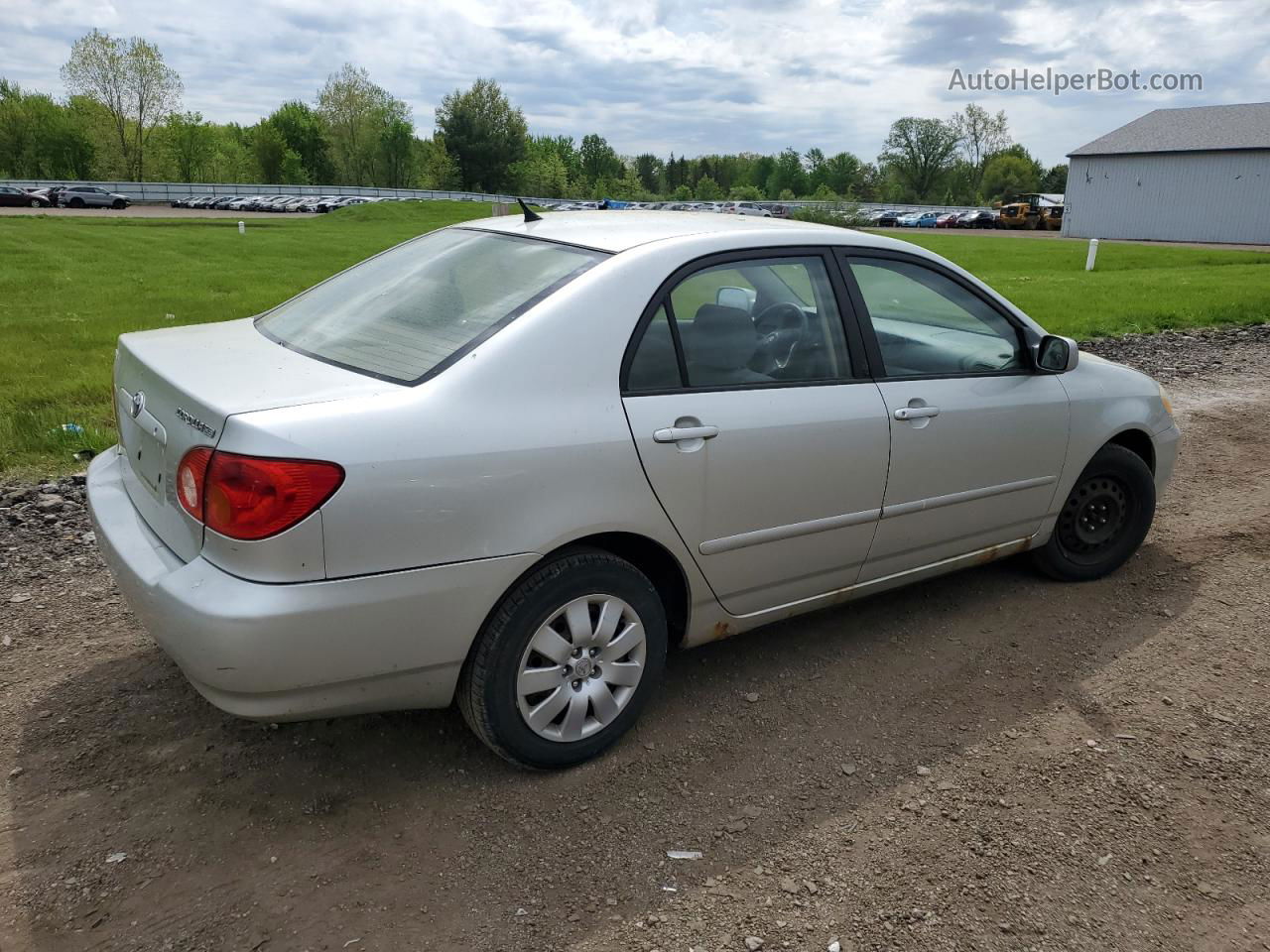 2004 Toyota Corolla Ce Silver vin: JTDBR32E142041515