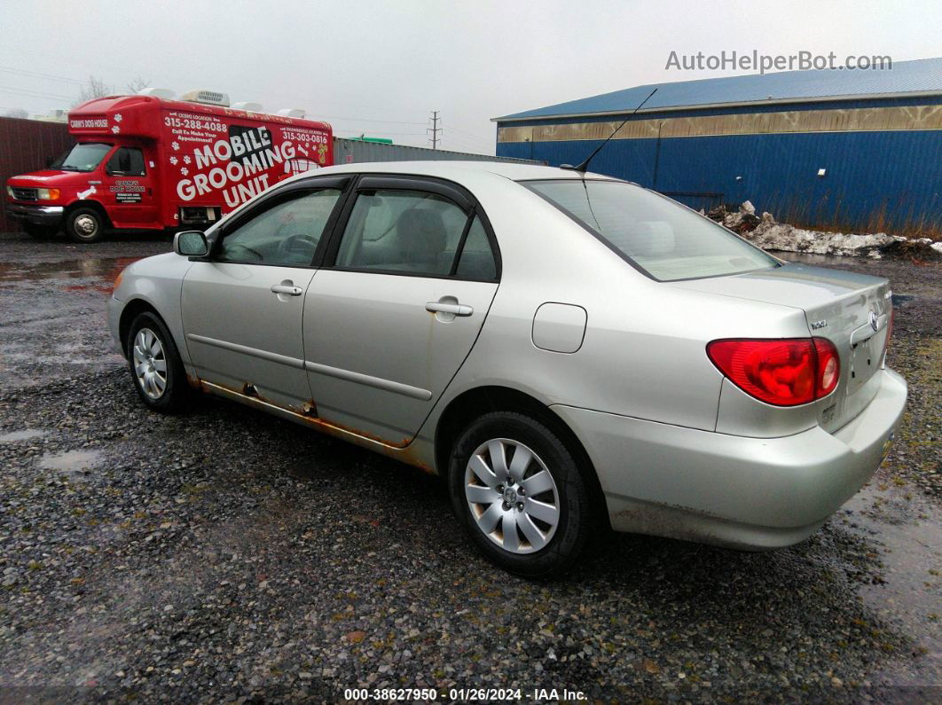 2004 Toyota Corolla Le Silver vin: JTDBR32E142048626