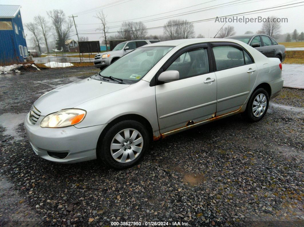 2004 Toyota Corolla Le Silver vin: JTDBR32E142048626