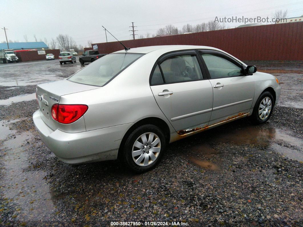 2004 Toyota Corolla Le Silver vin: JTDBR32E142048626