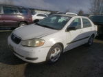 2005 Toyota Corolla Ce White vin: JTDBR32E152058123