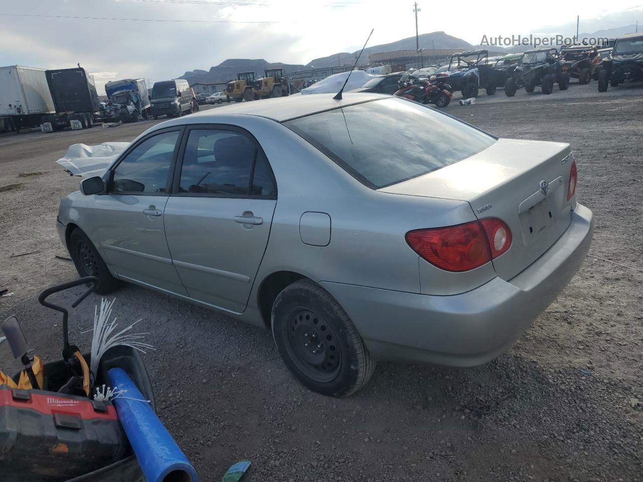 2003 Toyota Corolla Ce Silver vin: JTDBR32E230008503