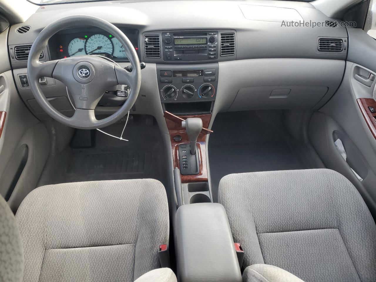 2003 Toyota Corolla Ce Silver vin: JTDBR32E230008503