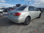 2003 Toyota Corolla Ce Silver vin: JTDBR32E230008503