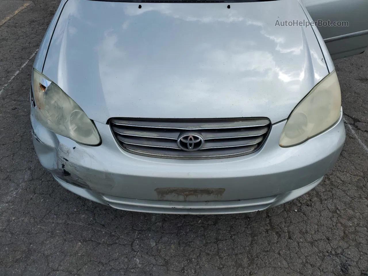 2003 Toyota Corolla Ce Silver vin: JTDBR32E230022255