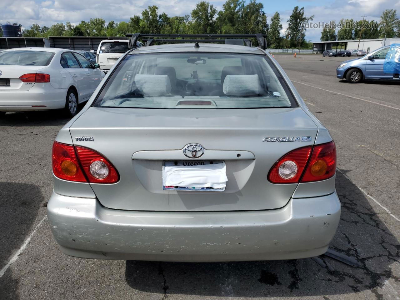 2003 Toyota Corolla Ce Серебряный vin: JTDBR32E230022255