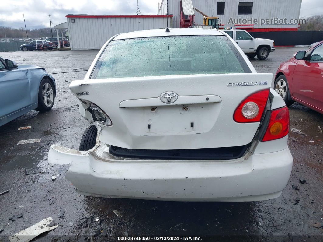 2003 Toyota Corolla Ce White vin: JTDBR32E230035359