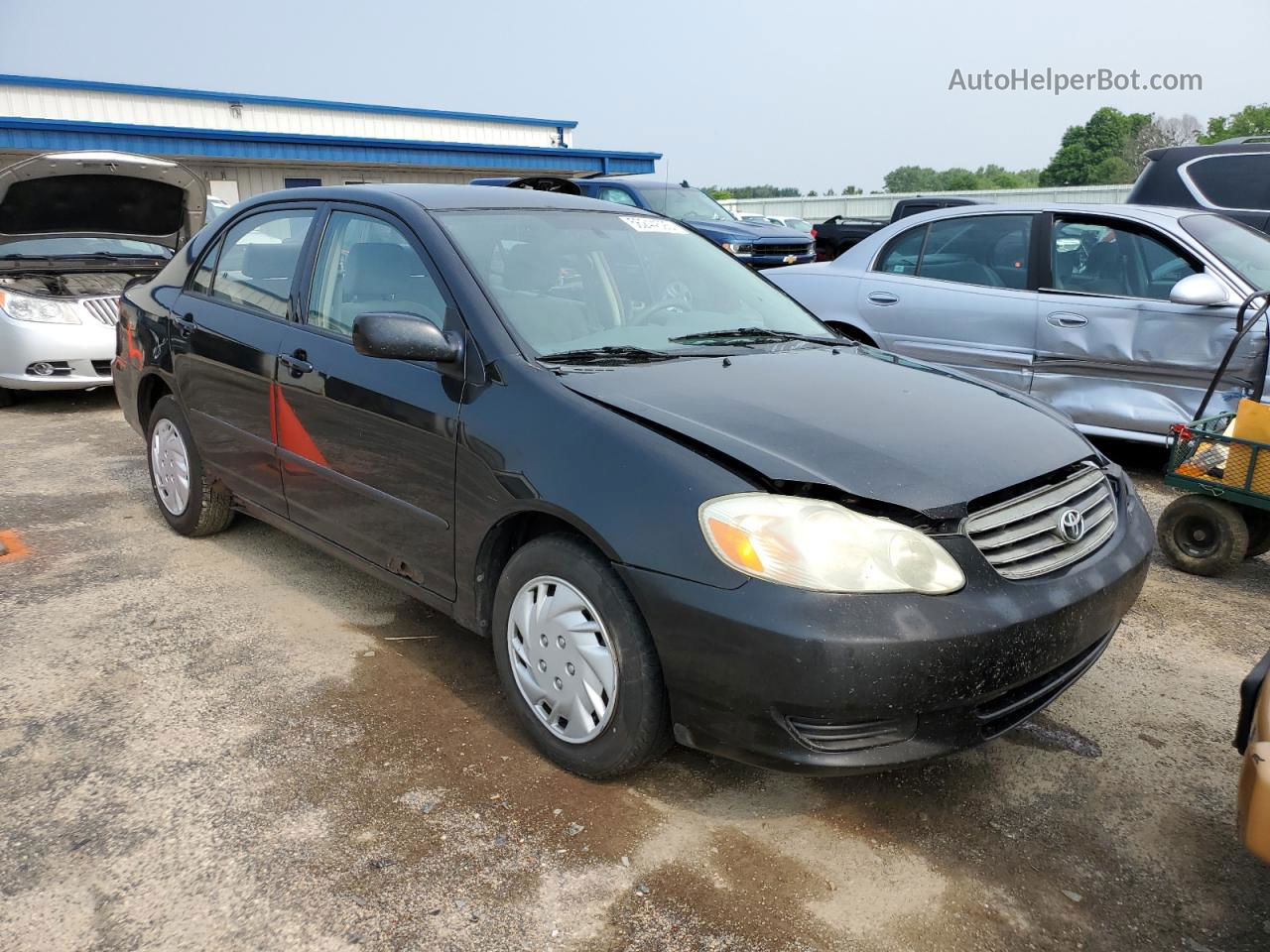 2003 Toyota Corolla Ce Black vin: JTDBR32E230042005