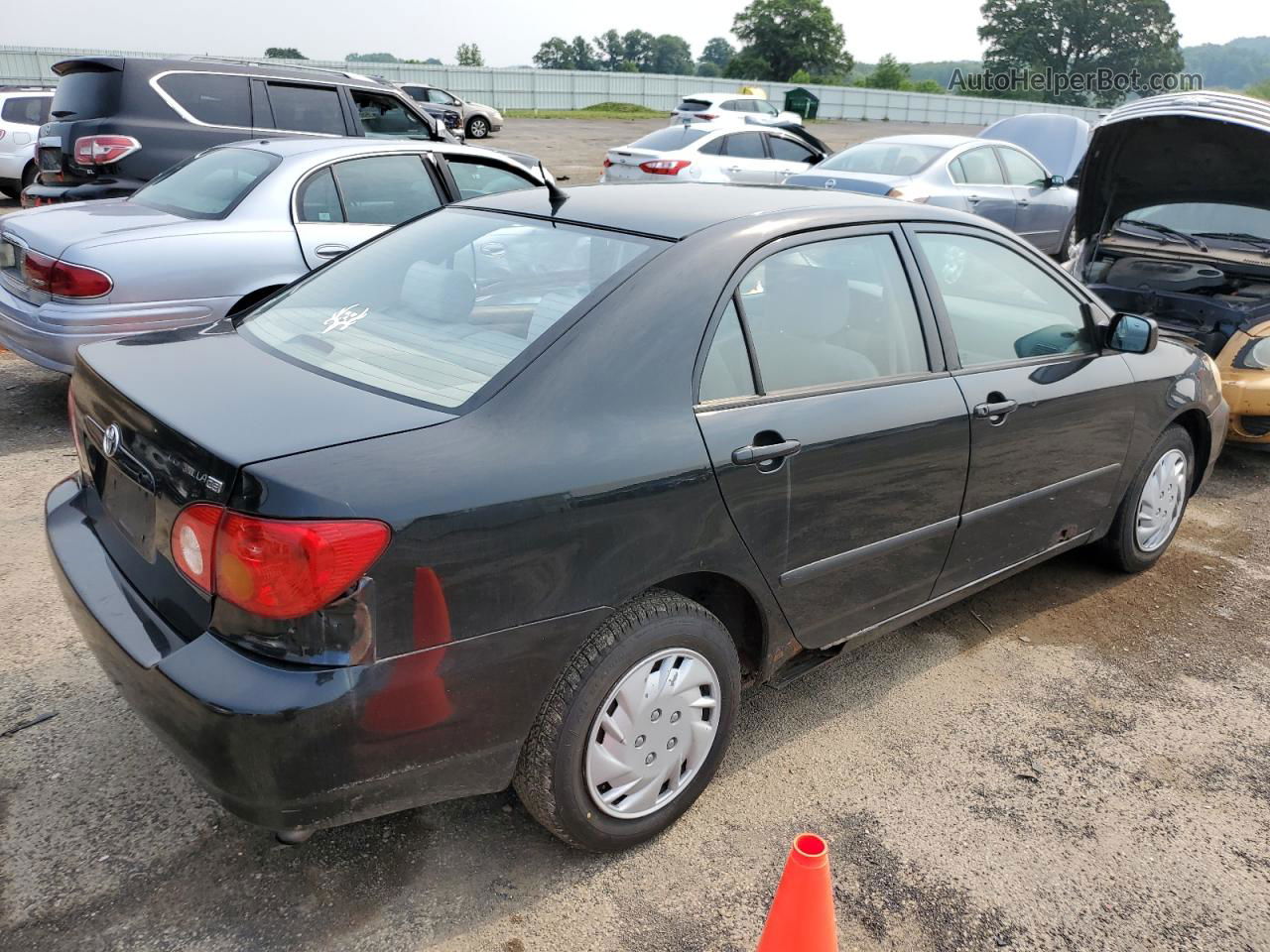 2003 Toyota Corolla Ce Black vin: JTDBR32E230042005