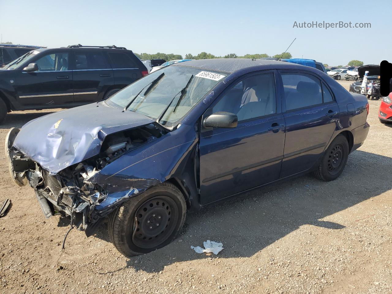 2004 Toyota Corolla Ce Blue vin: JTDBR32E242028451