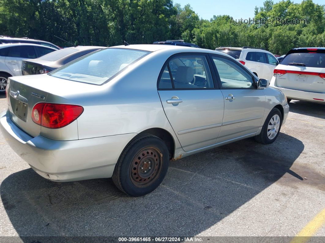 2004 Toyota Corolla Le White vin: JTDBR32E242029471