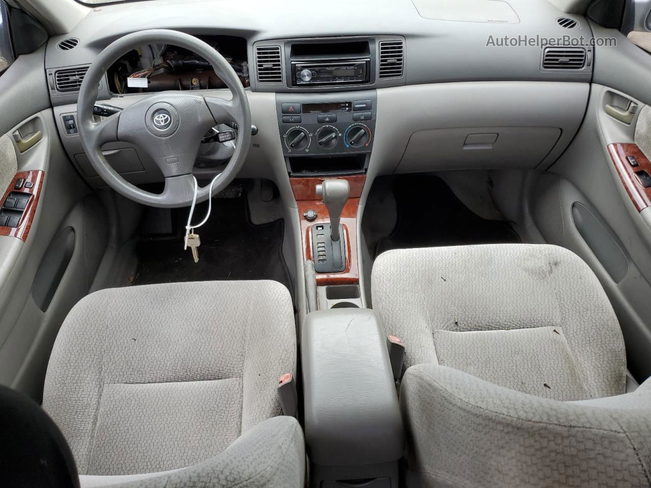 2004 Toyota Corolla Ce Silver vin: JTDBR32E242035223